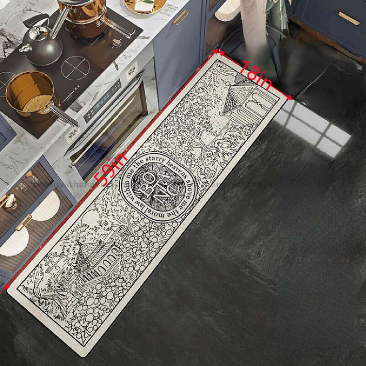 Bless international NonSkid Kitchen Mat Wayfair